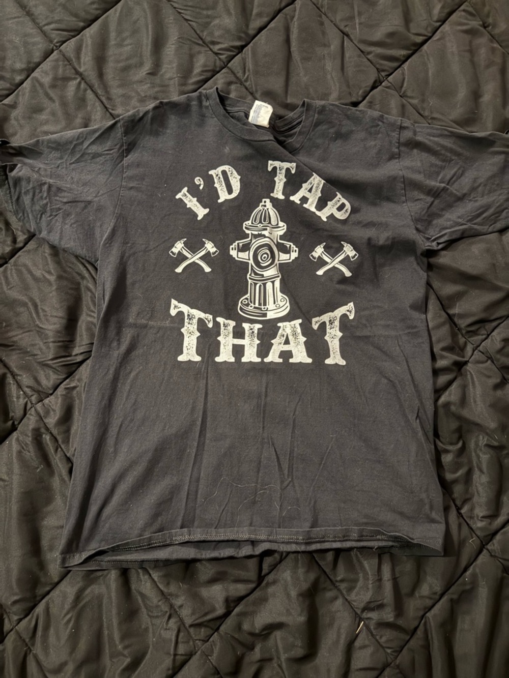 {PORT AND COMPANY} “I'd Tap That” Firefighter Graphic Tee